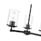 Z-Lite Thayer Chandelier, 3-Light, 19 In.W x 9.25 In.H, Matte Black/Clear 742-3MB - alternate 7